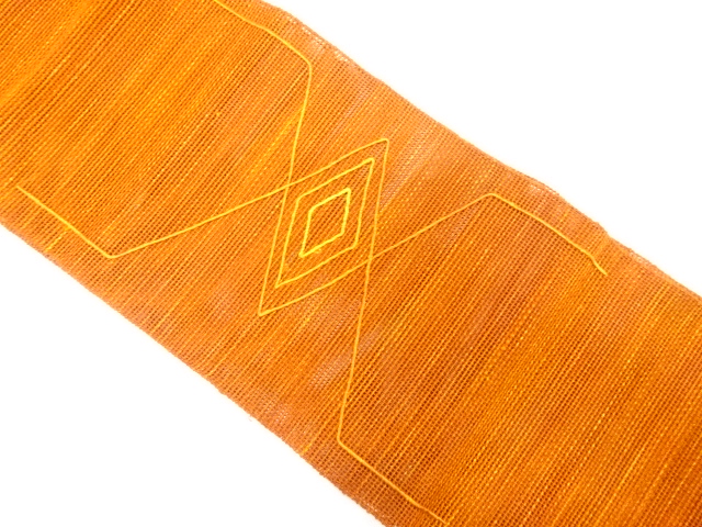 羅重ね菱模様名古屋帯